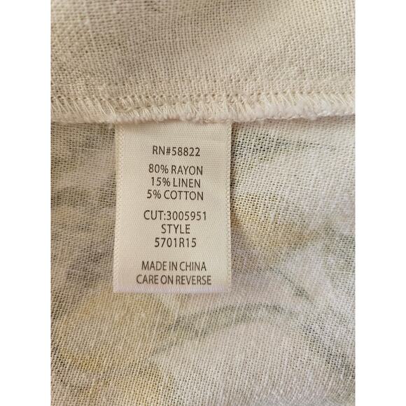 Max Studio London Border Print Linen Blend Maxi Skirt, Size S - Picture 12 of 13